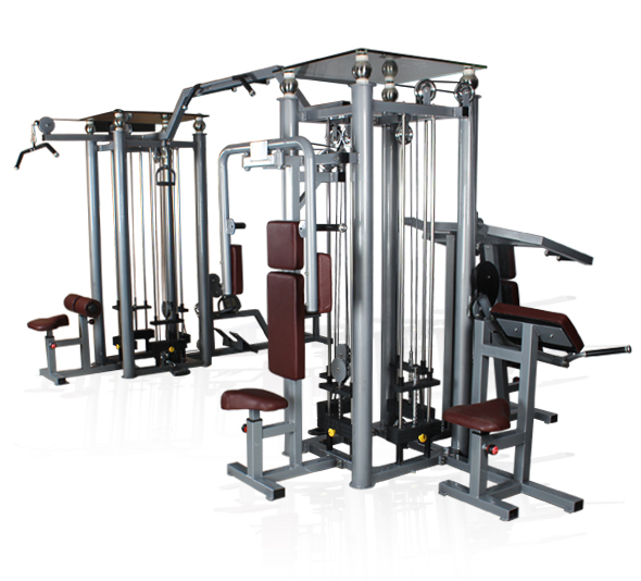 BFT2080 八站位多功能組合大型訓練器 八人站綜合健身器材大圖展示2