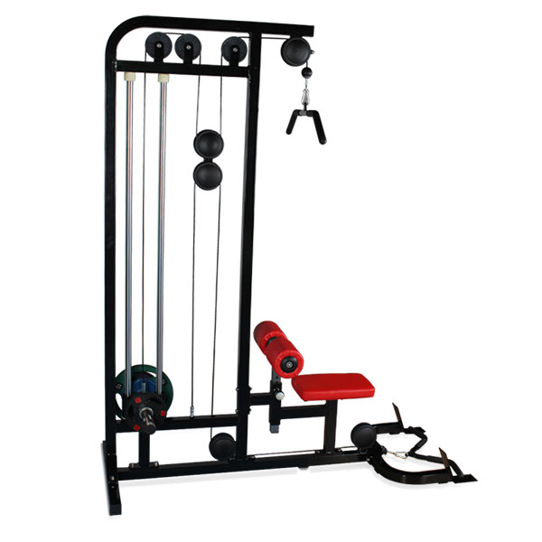 高拉平拉組合健身器材 高位下拉坐姿劃船訓練器大圖展示1